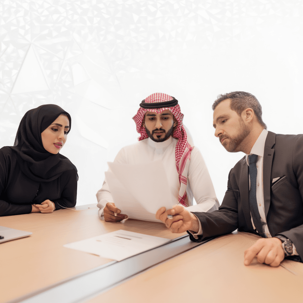 Professional on phone